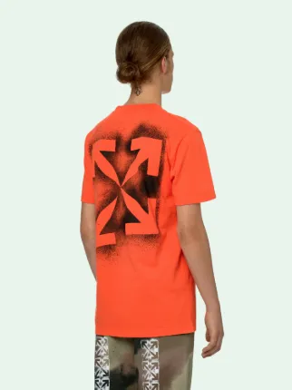 STENCIL S S T SHIRT in orange Off White Official IT