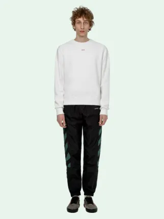 Off white diagonal hot sale stencil sweatshirt