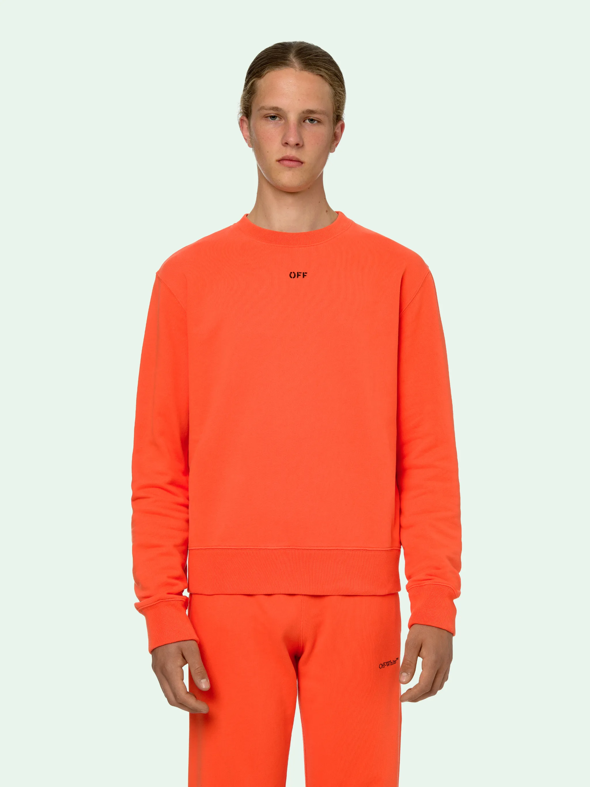 off white sweatshirt orange