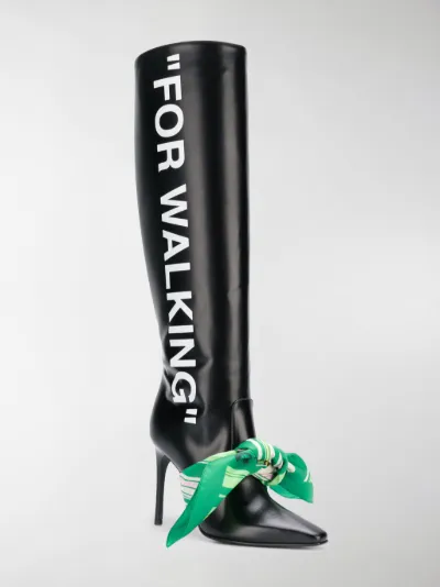 Stivali Off-white in Pelle Nero taglia 38 EU - 21487150
