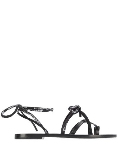 off white strappy sandals