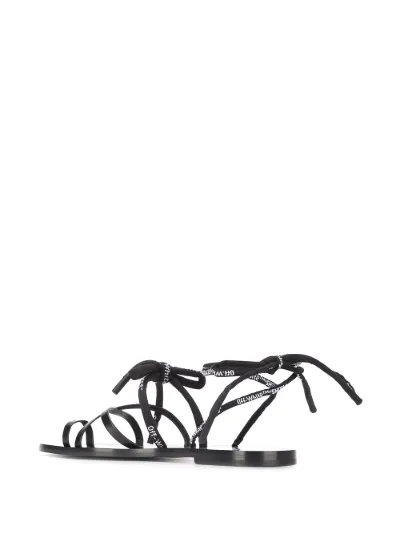 off white strappy sandals