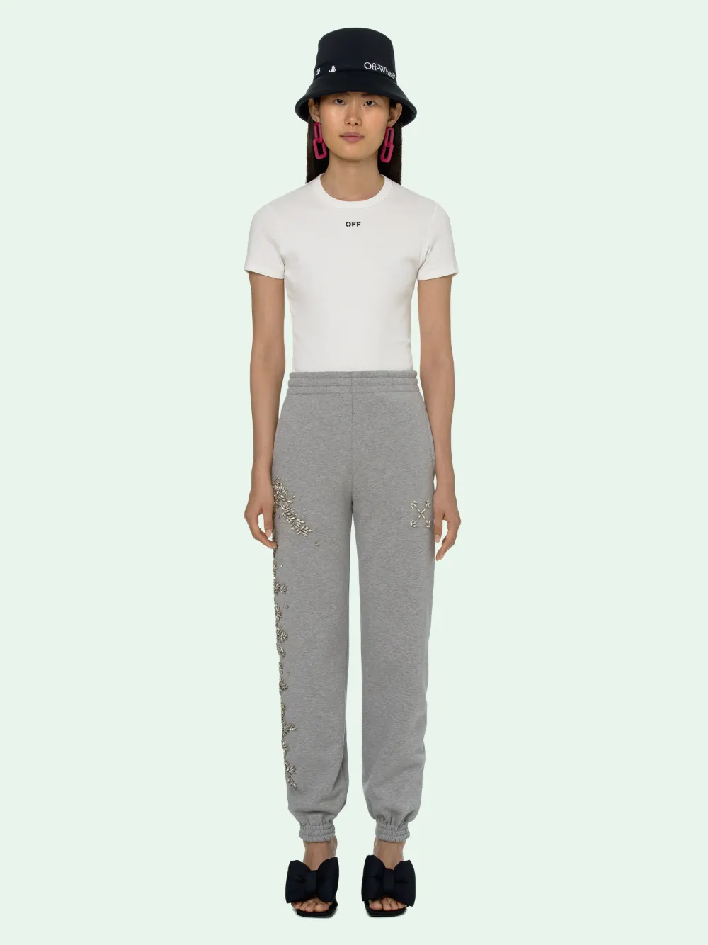 off white grey sweatpants