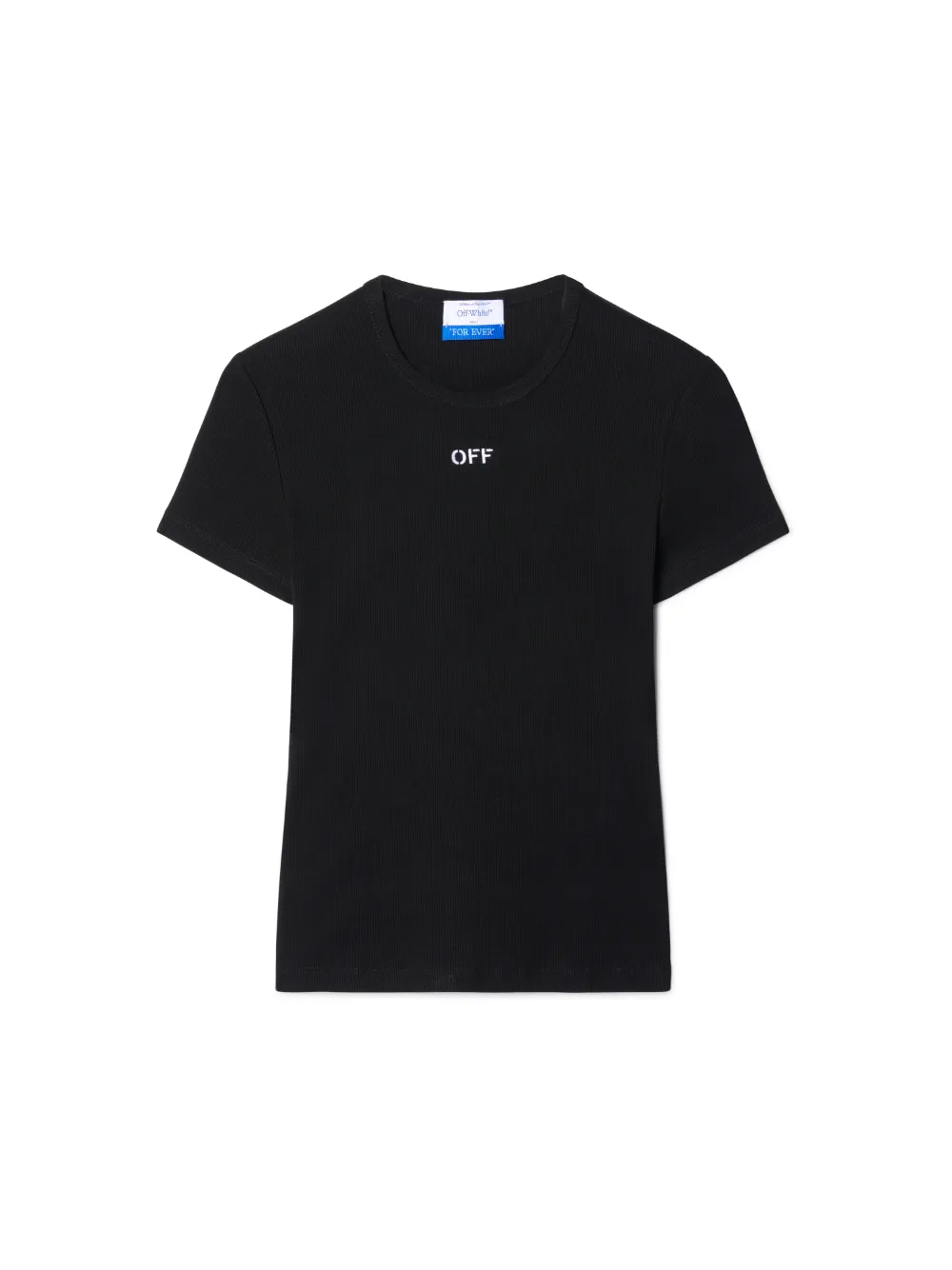 T-shirt a coste con logo Off