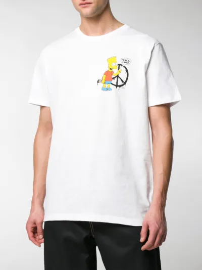maglia off white bart simpson