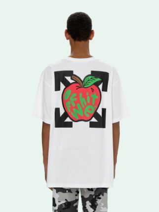 off white apple shirt