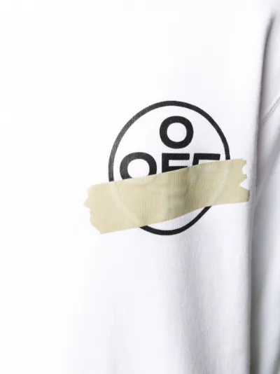 off white tape crewneck