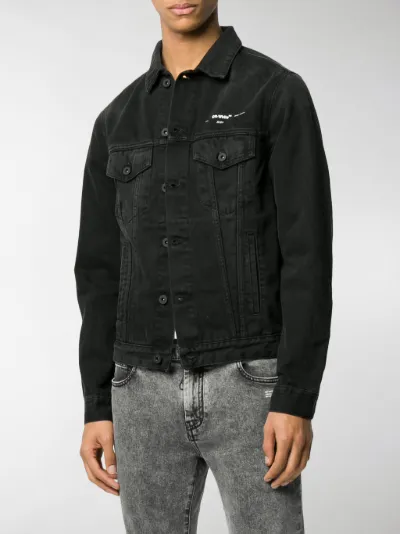 Off white tape arrows denim jacket Clearance