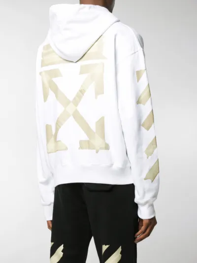 Off white tape hoodie sales black