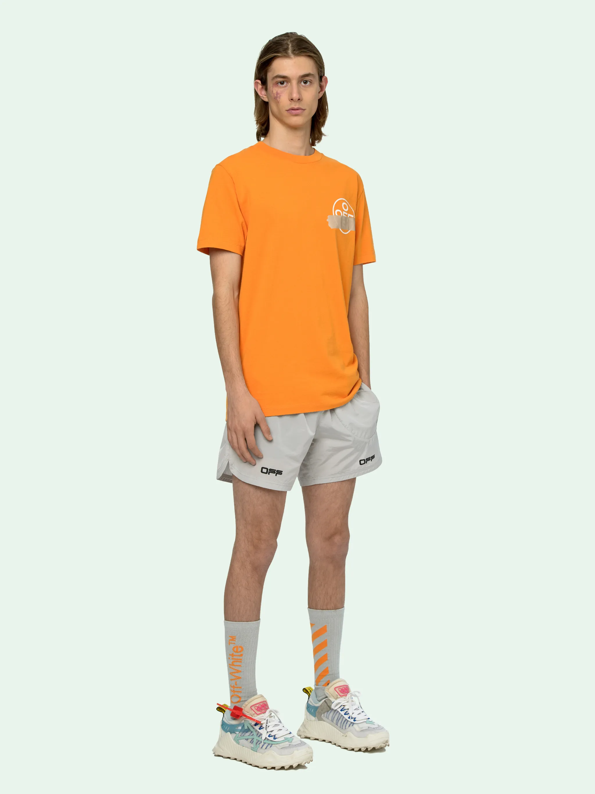 off white orange t shirt