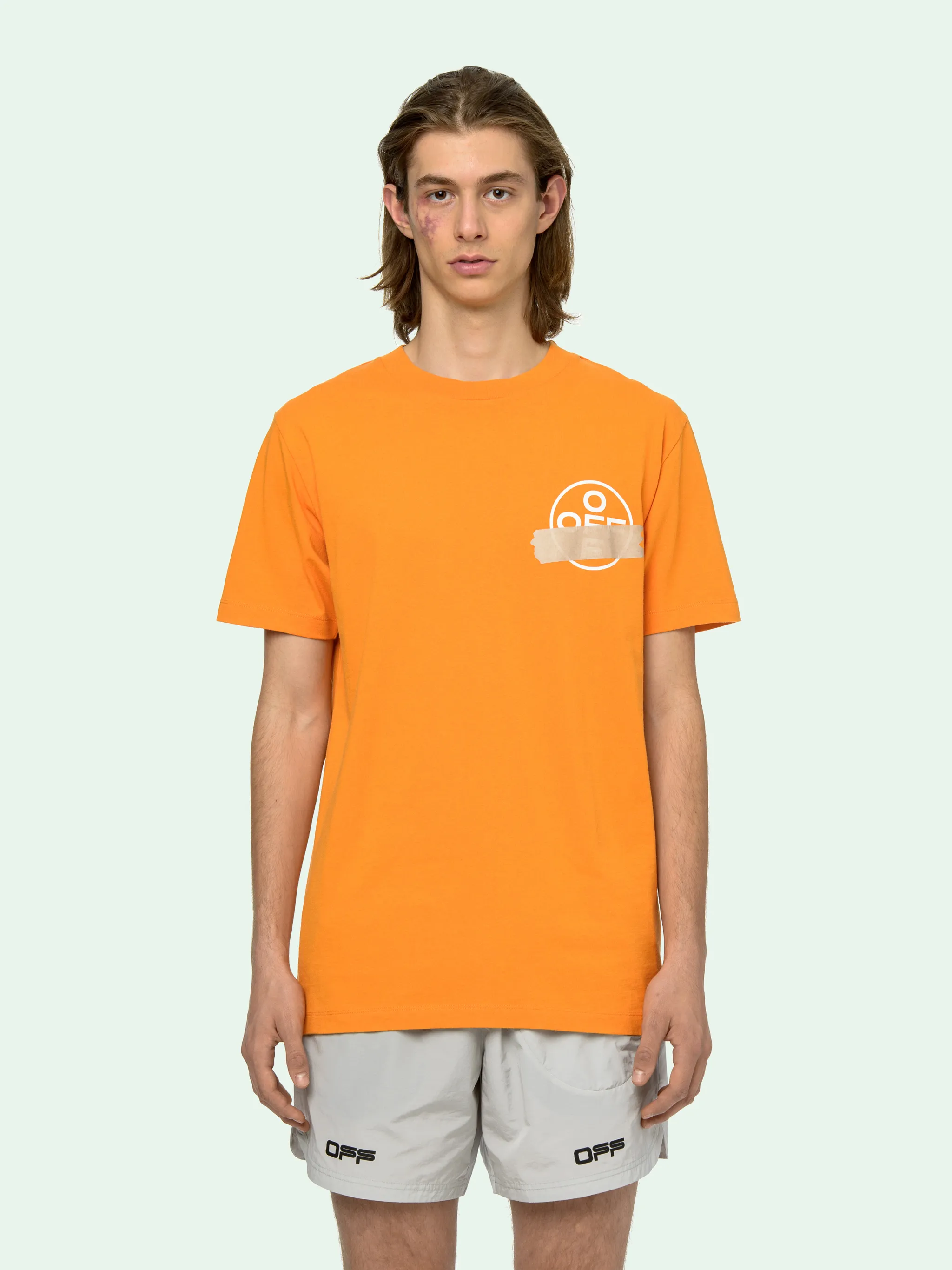 off white orange t shirt