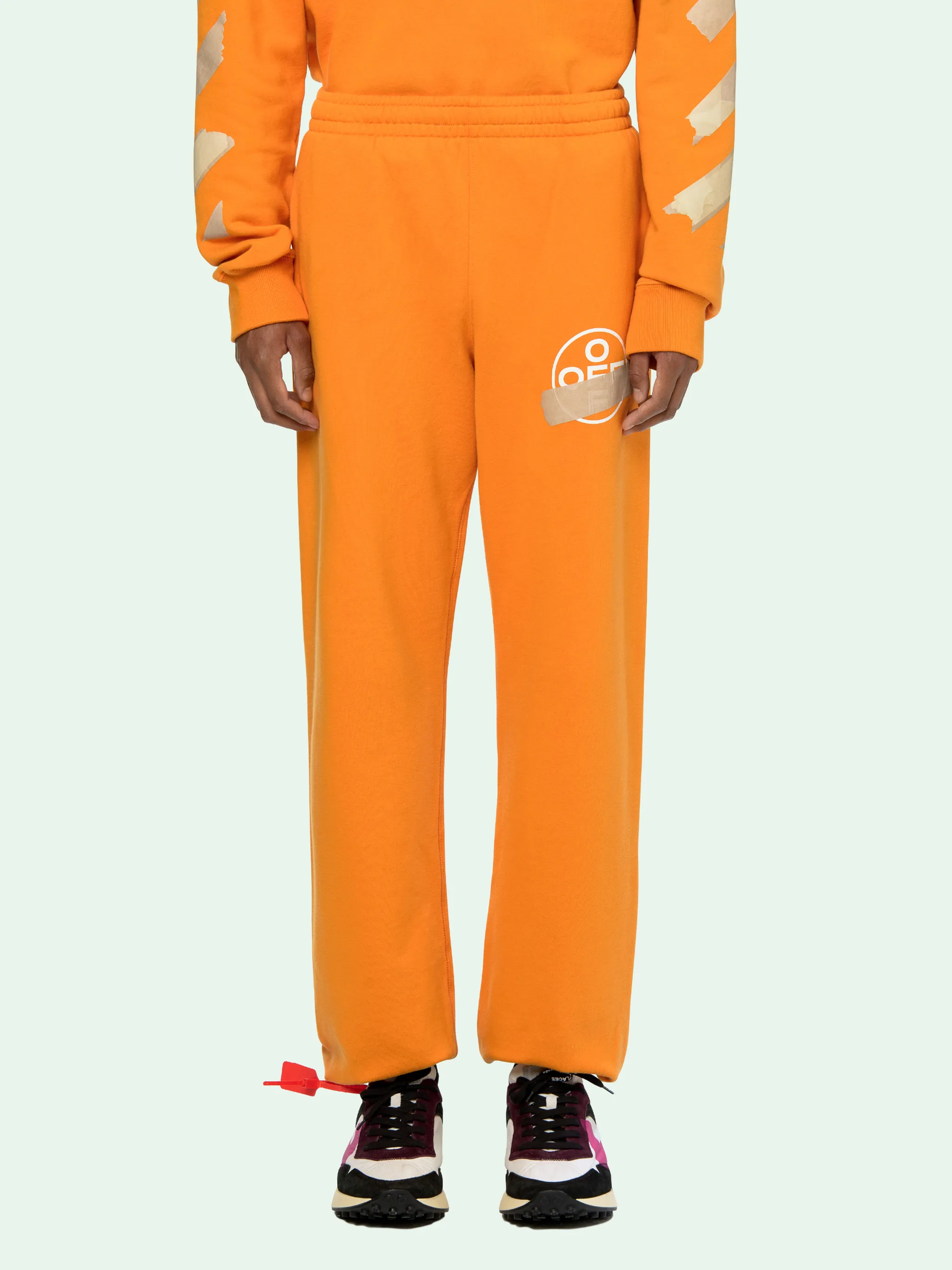 off white tape joggers