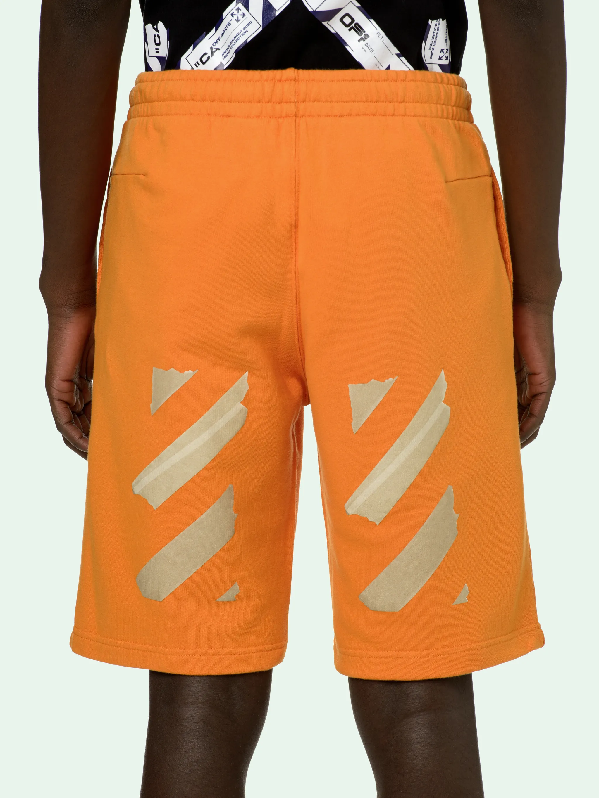 orange sweat shorts