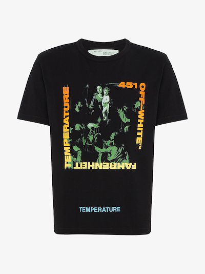 Off-White Temperature print t shirt | Browns