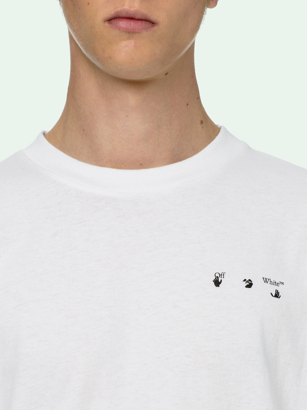 Off white zombie kiss t shirt