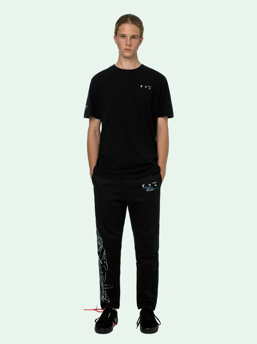 Marcus off white zombie kiss t shirt