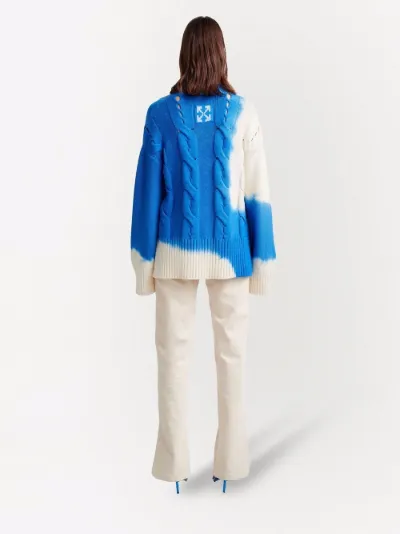 off white blue jumper