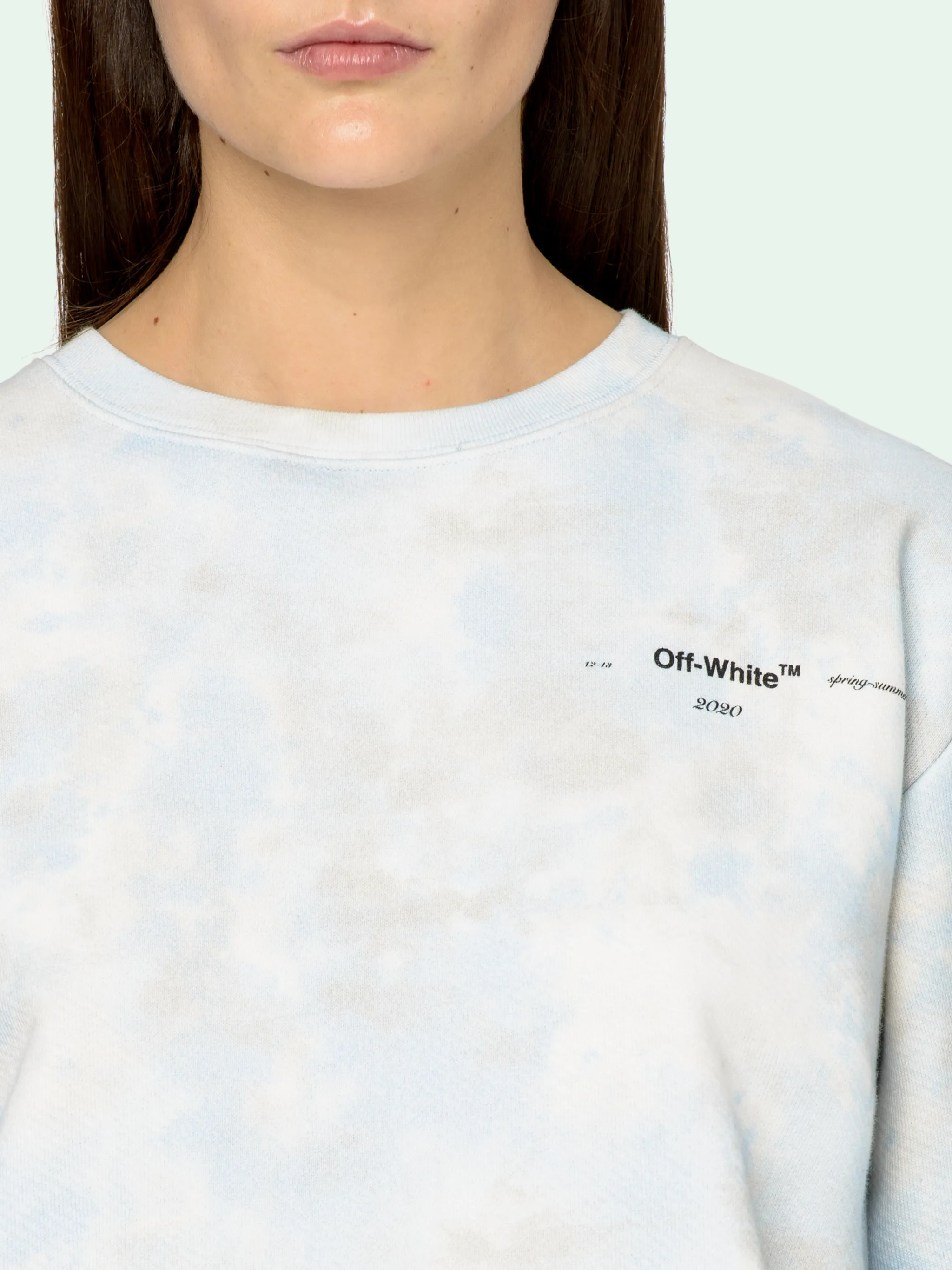 off white tie dye sweatshirt