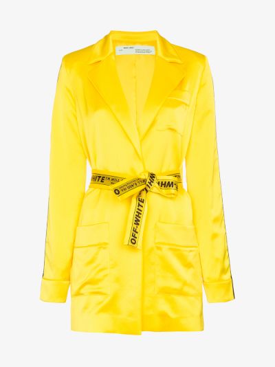 yellow off white blazer