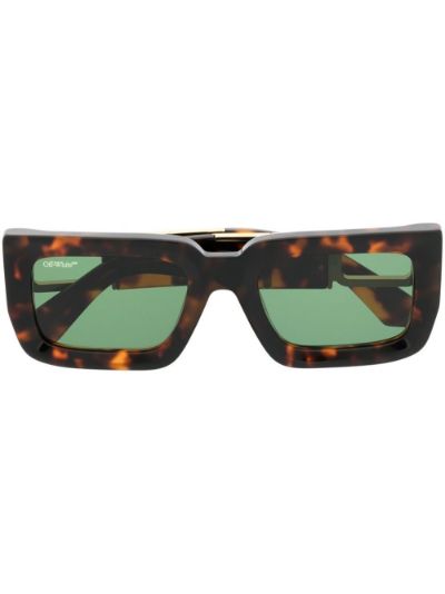 Off-White - Virgil Square-Frame Tortoiseshell Acetate Sunglasses Off-White