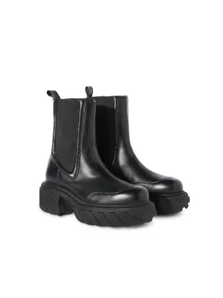 【OFF WHITE】BIG Sale★TRACTOR MOTOR LACE ブーツ Tractor Motor Chelsea Boot in black | Off-White™ Official US