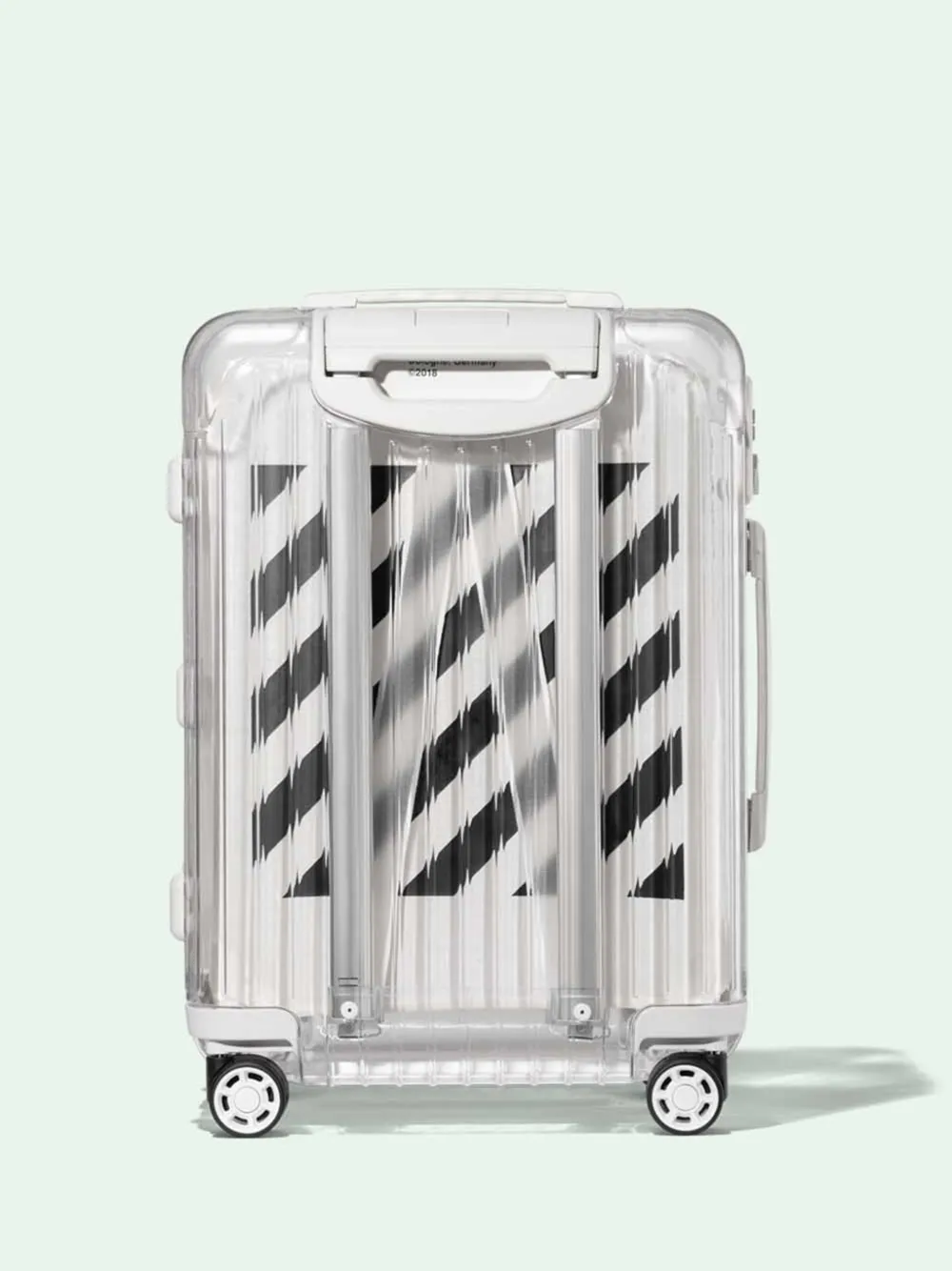 off white travel luggage