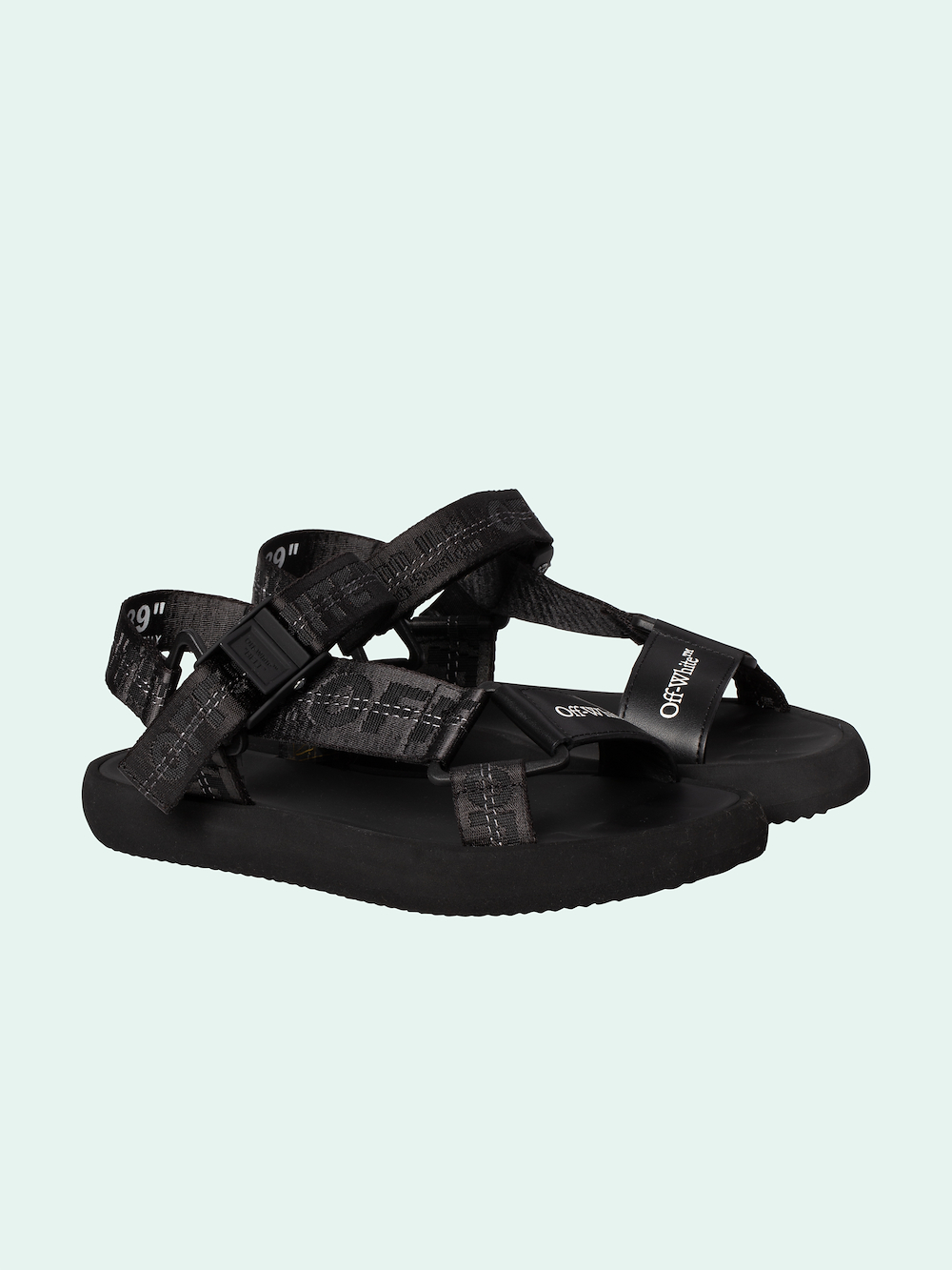 trek strappy sandals off white