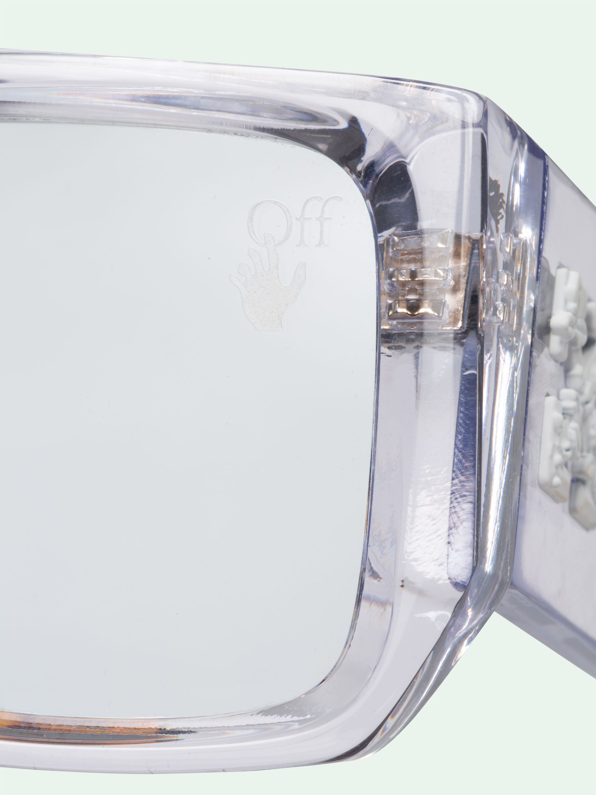 off white clear sunglasses