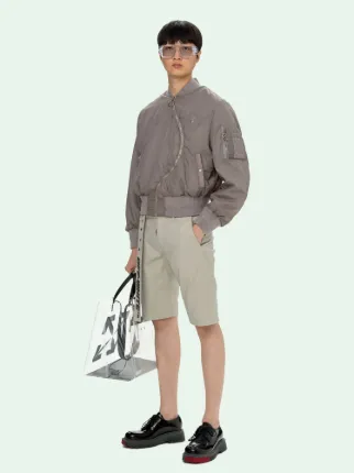 超可爱 TWIST BOMBER JACKET in grey | Off-White™ Official US ジャケット・アウター