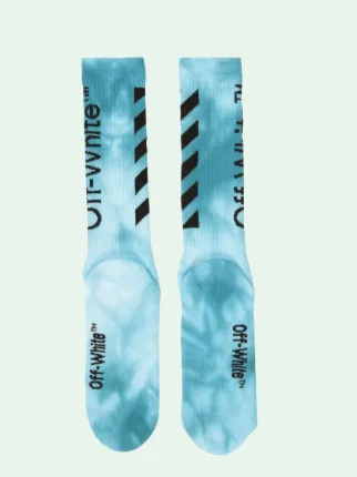 blue off white socks