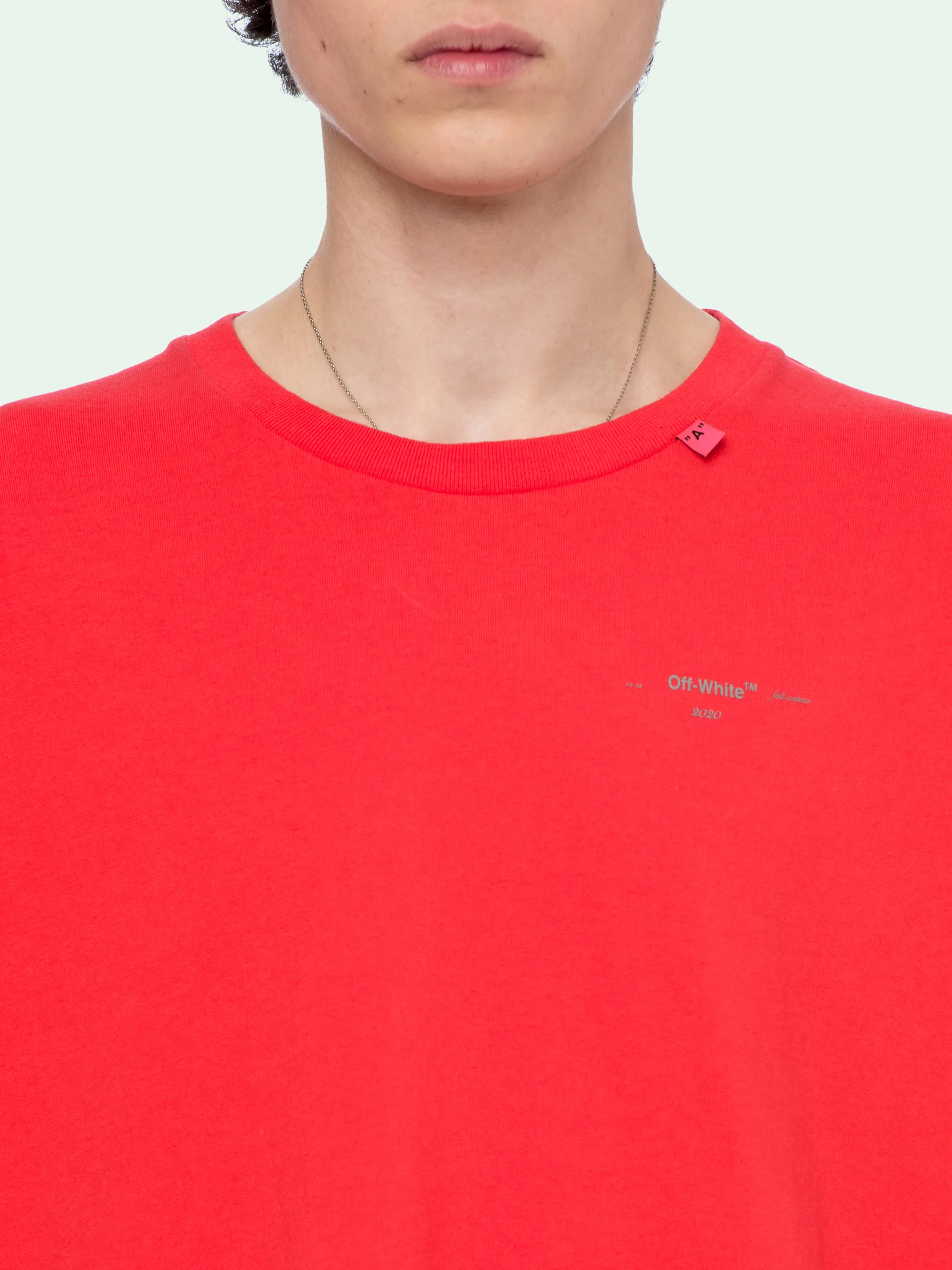 off white unfinished tee