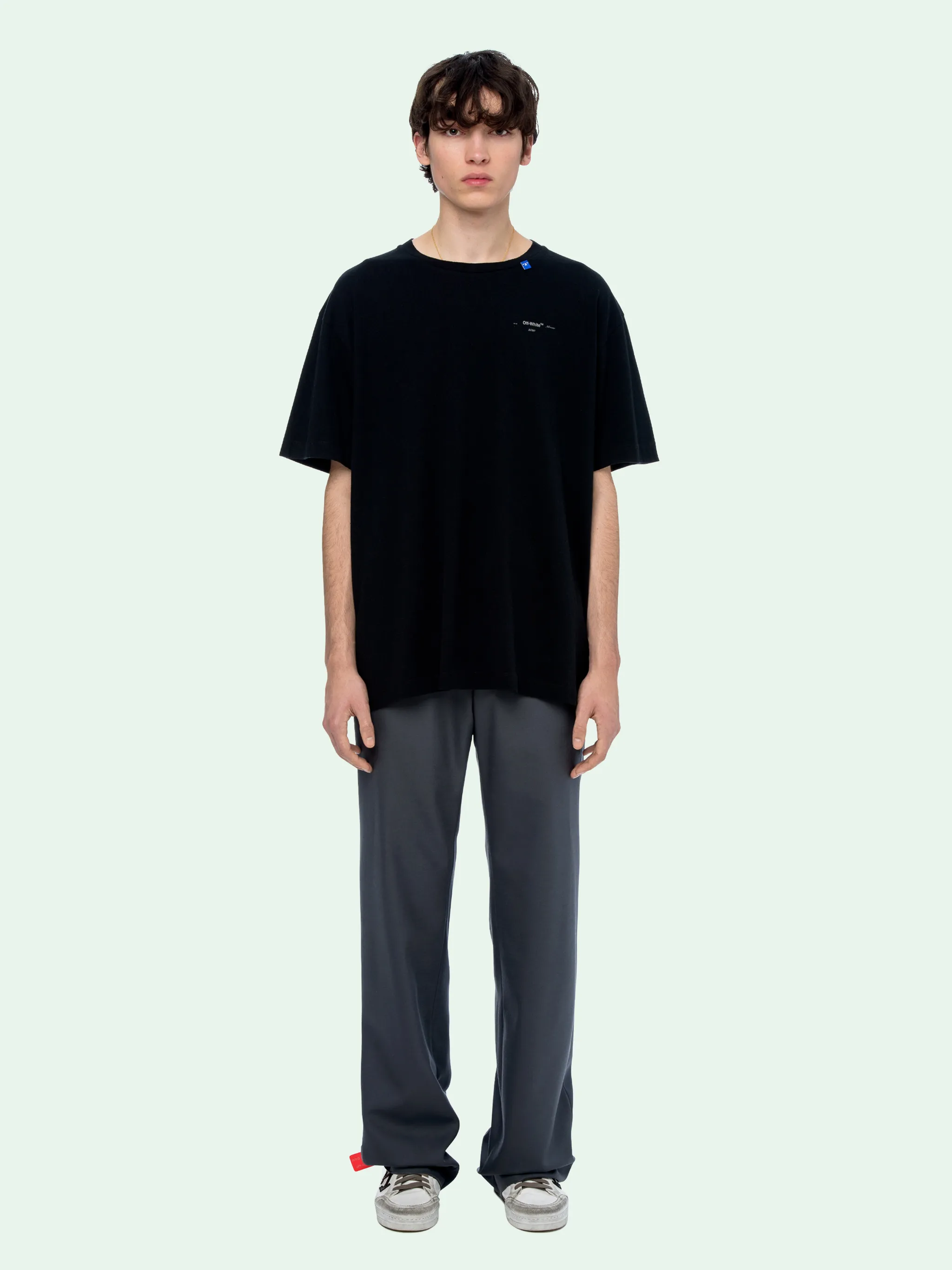 off white unfinished tee