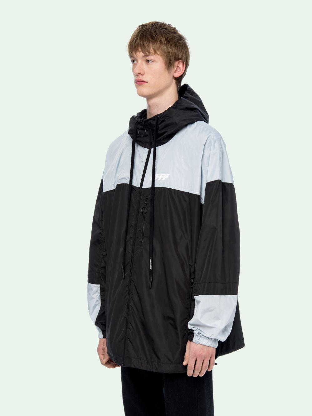 UNFINISHED WINDBREAKER in black | Off-White™ Official AD