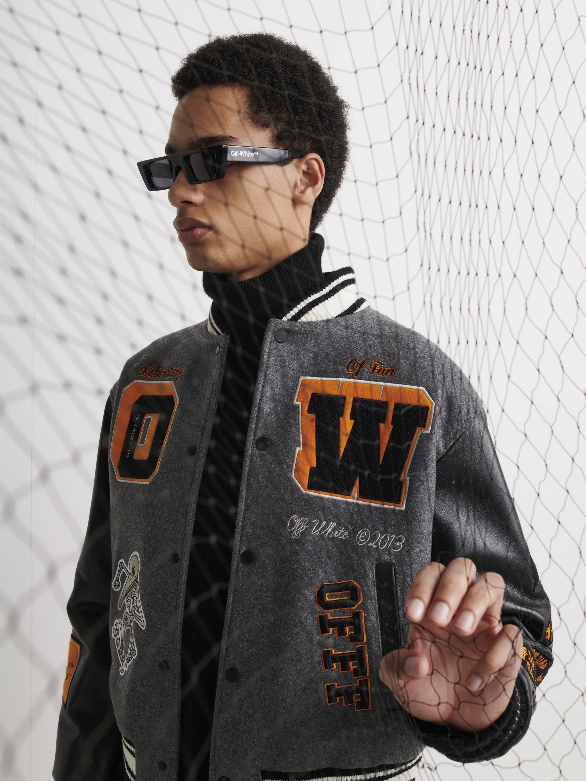 off white letterman jacket