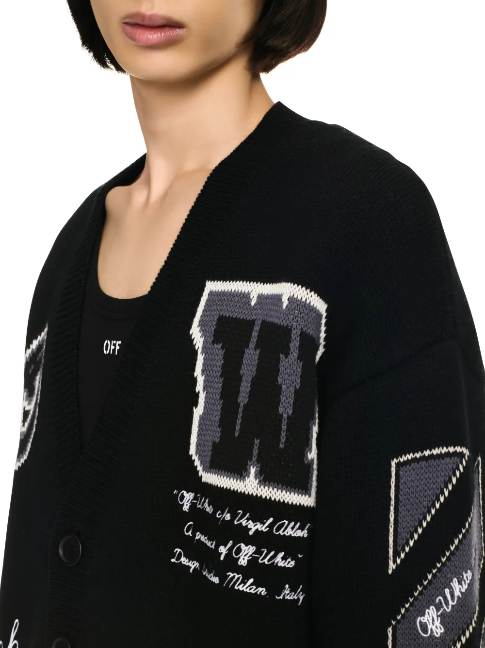 Varsity Strickjacke