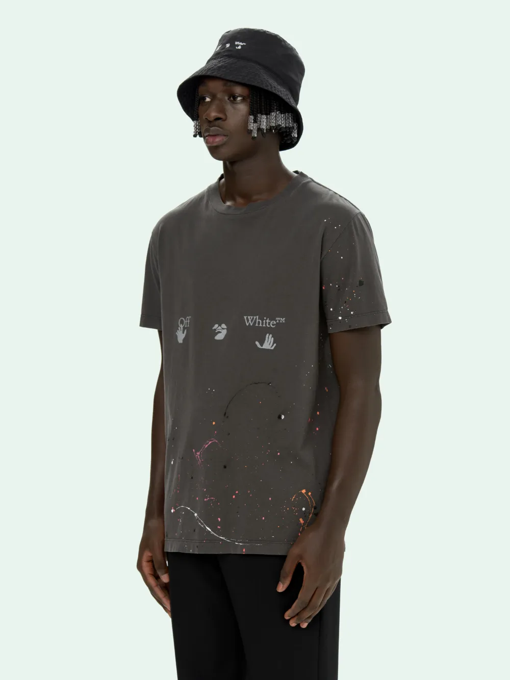 white paint shirt