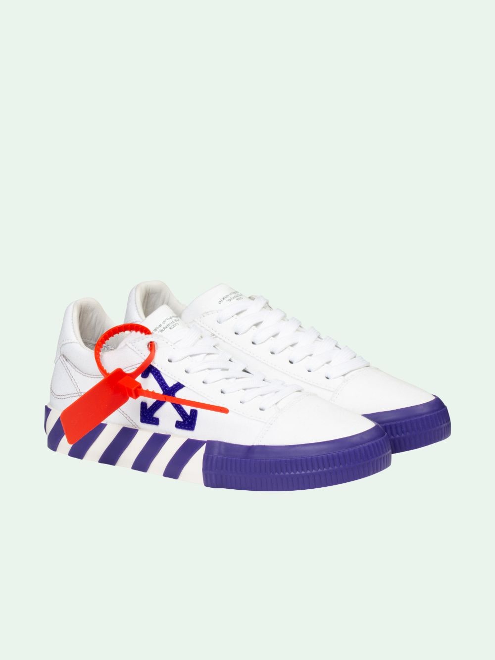 VIOLET VULCANIZED SNEAKERS in white