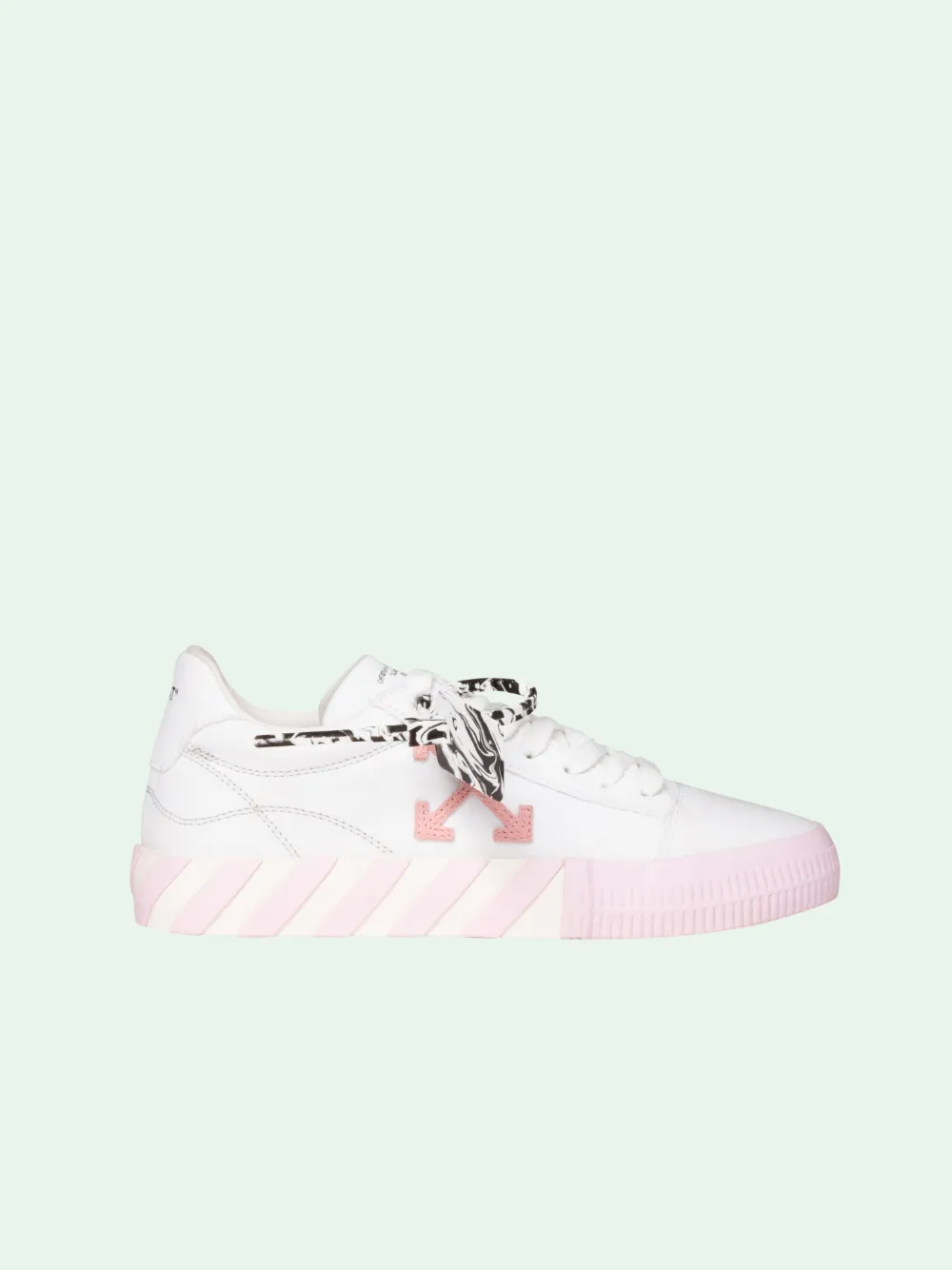 the pink and white shoe