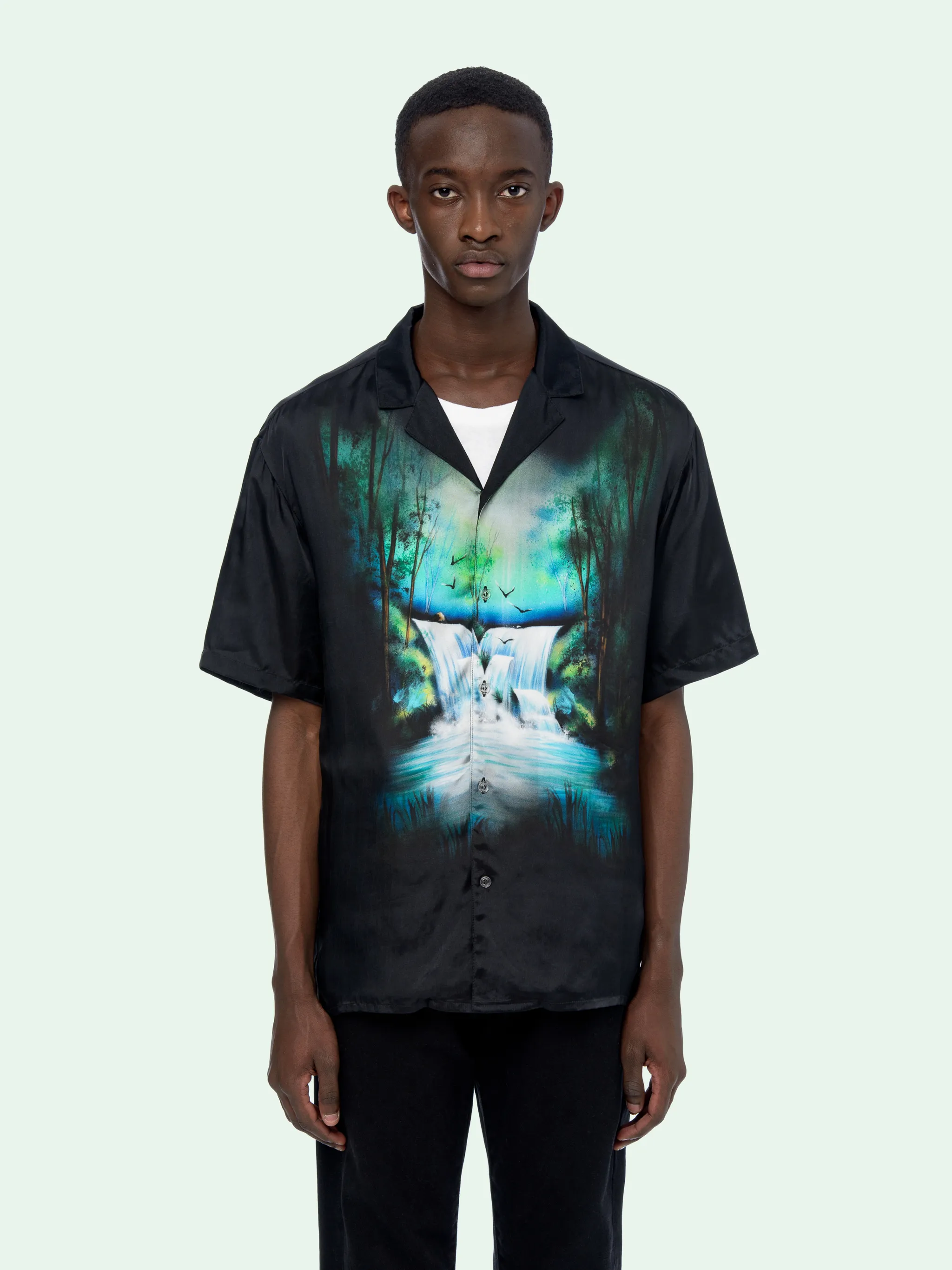 off white waterfall shirt
