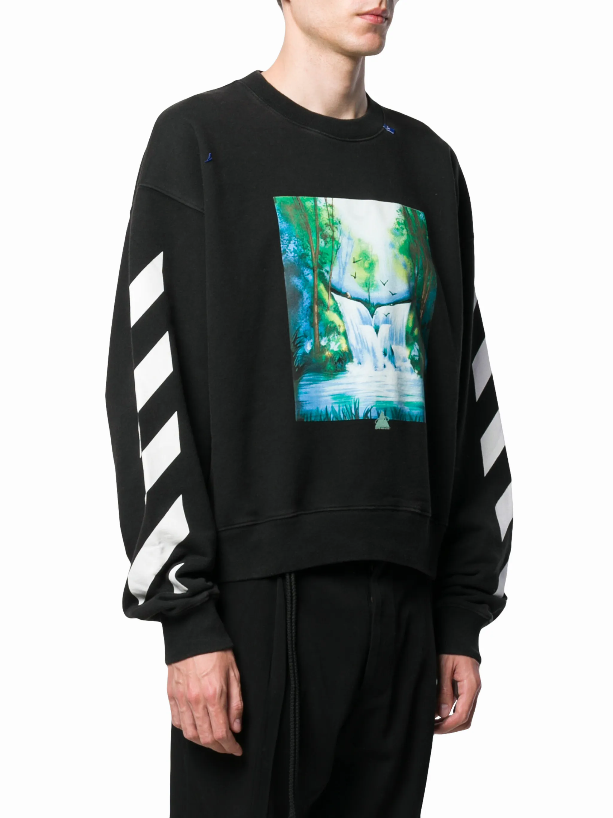 Off white waterfall sweatshirt on sale