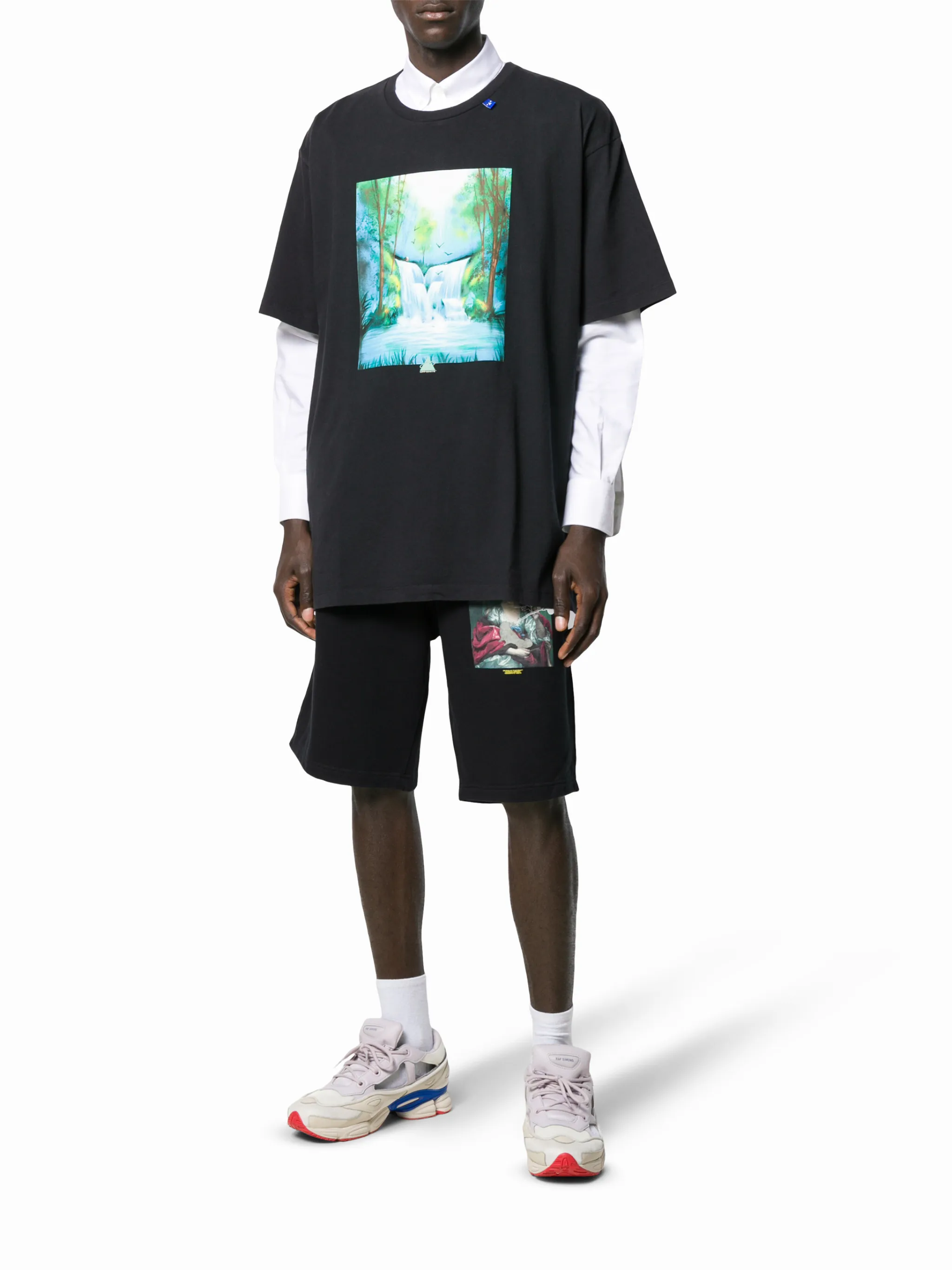 Off White waterfall printed T shirt Eraldo US