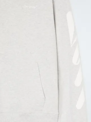 WAVE DIAG SLIM HOODIE in grey | Off-White™ Official US