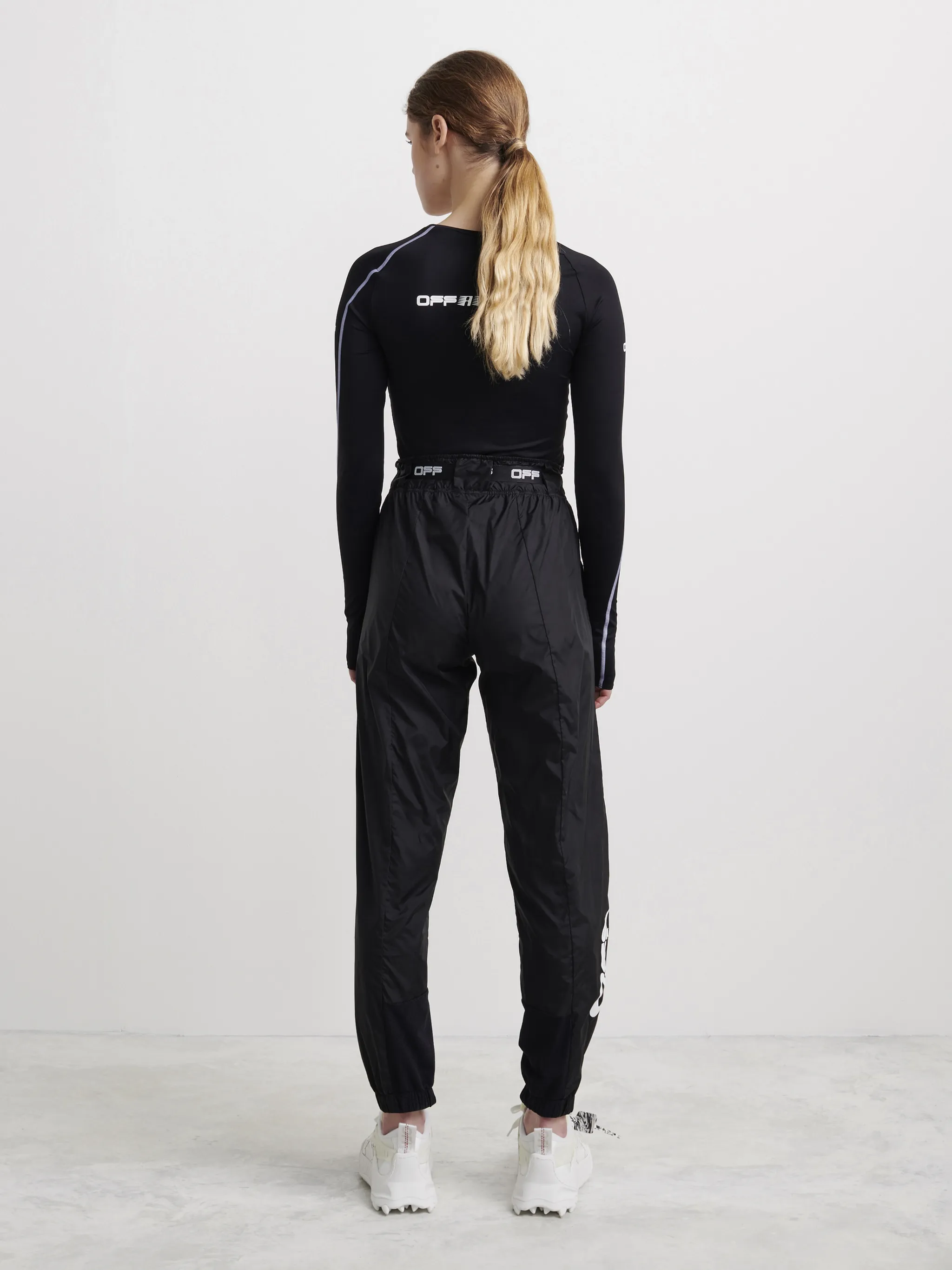 off white active wavy logo track pants