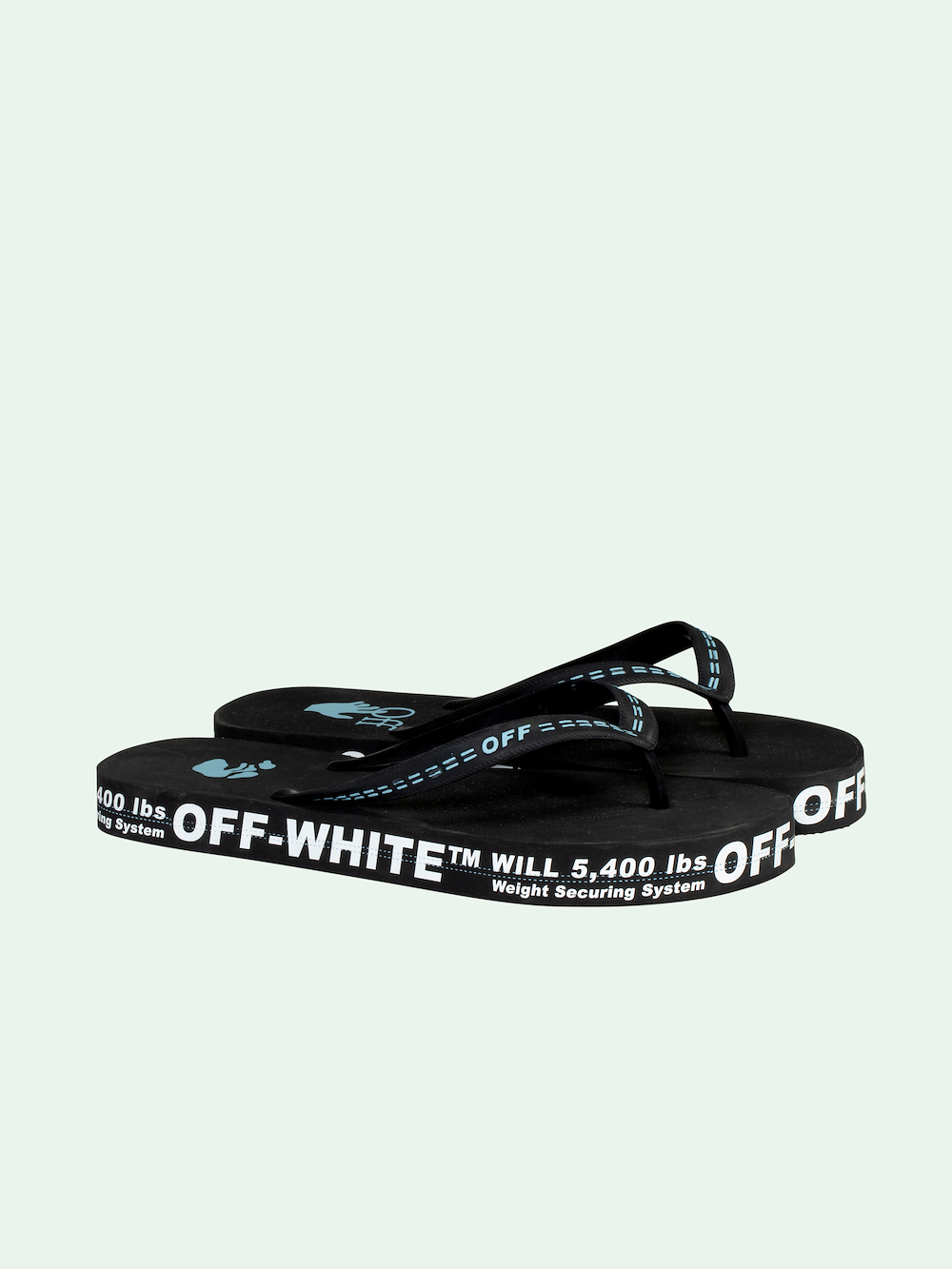 nike off white flip flops