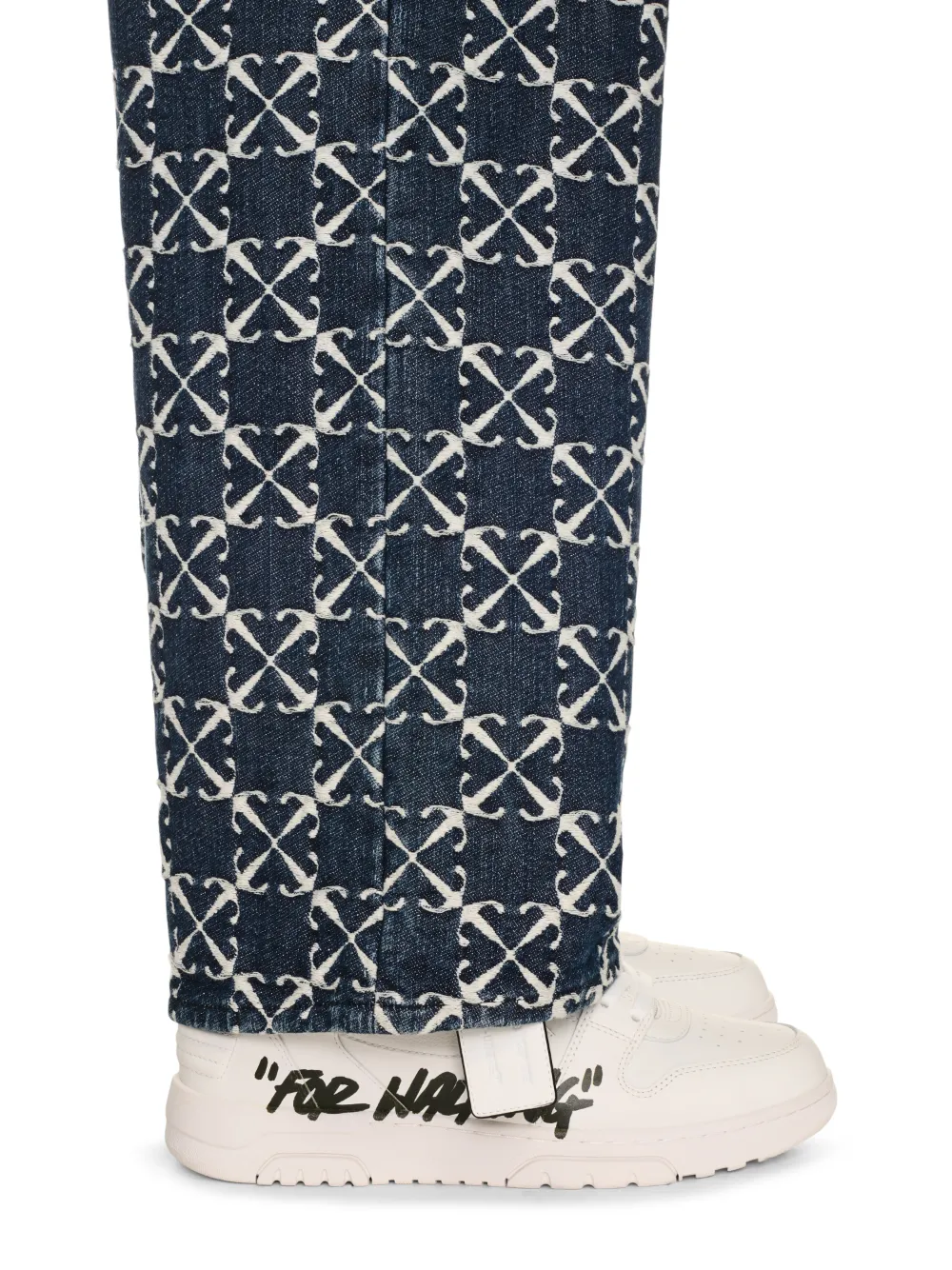 WEISS/SCHWARZE OUT OF OFFICE ''FOR WALKING'' SNEAKER