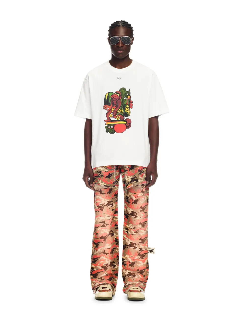 WEIßES NANA ARROW T-SHIRT