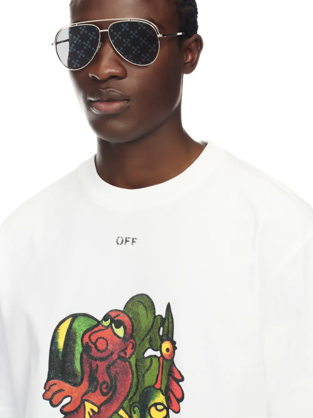 WEIßES NANA ARROW T-SHIRT