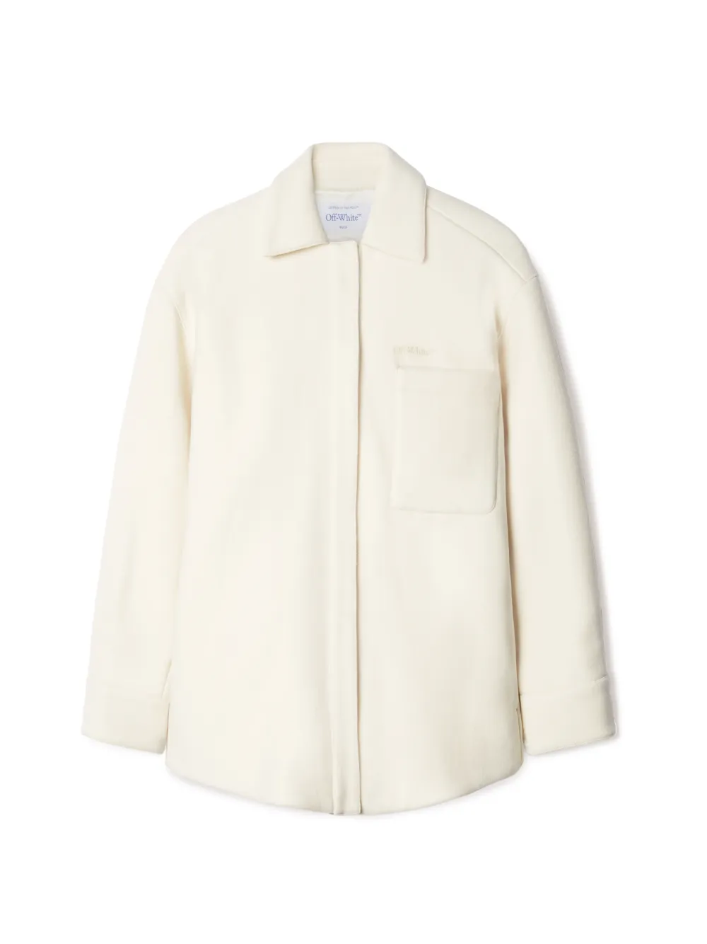 WHITE ARROW PADDED OVERSHIRT
