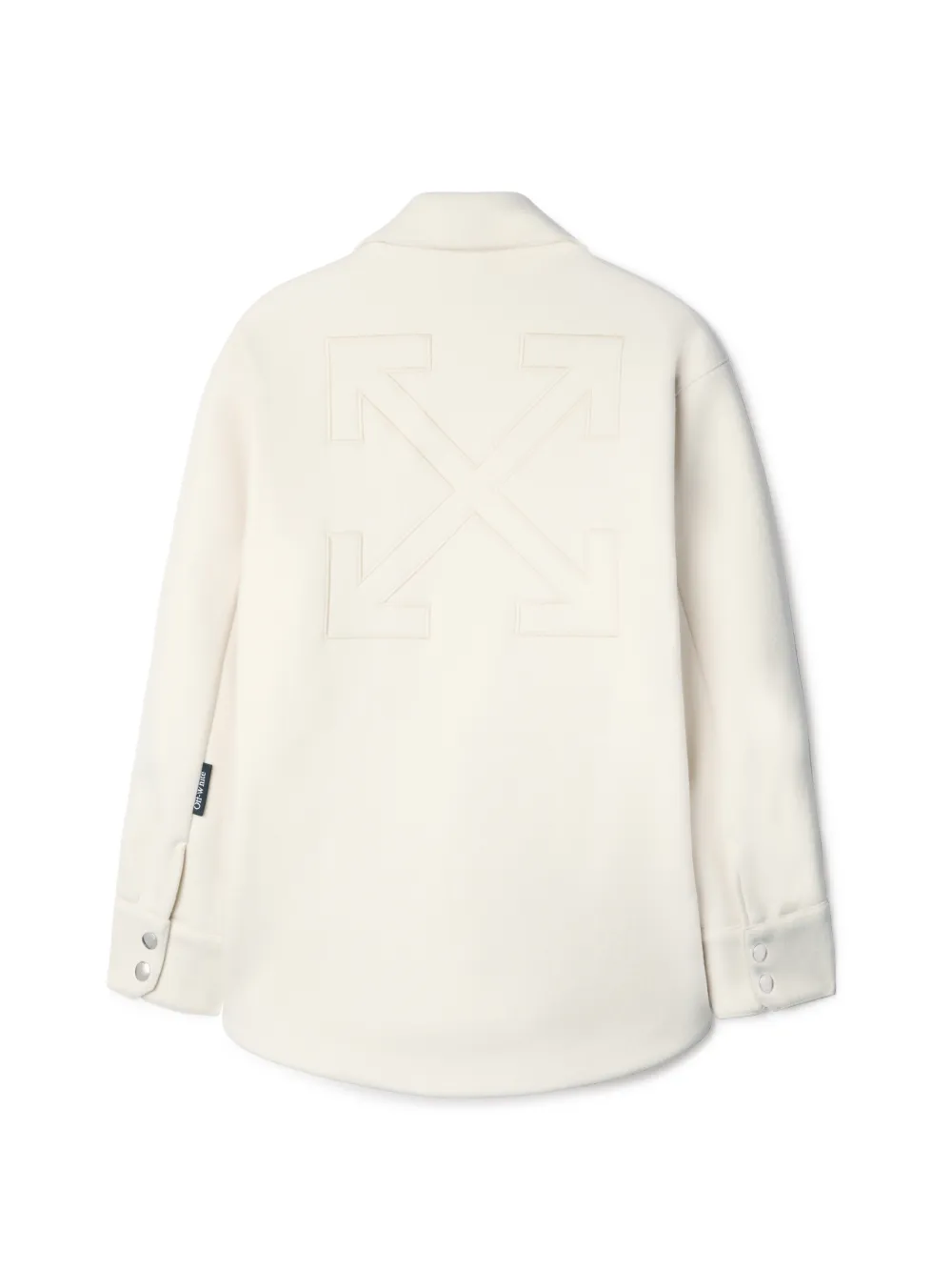WHITE ARROW PADDED OVERSHIRT