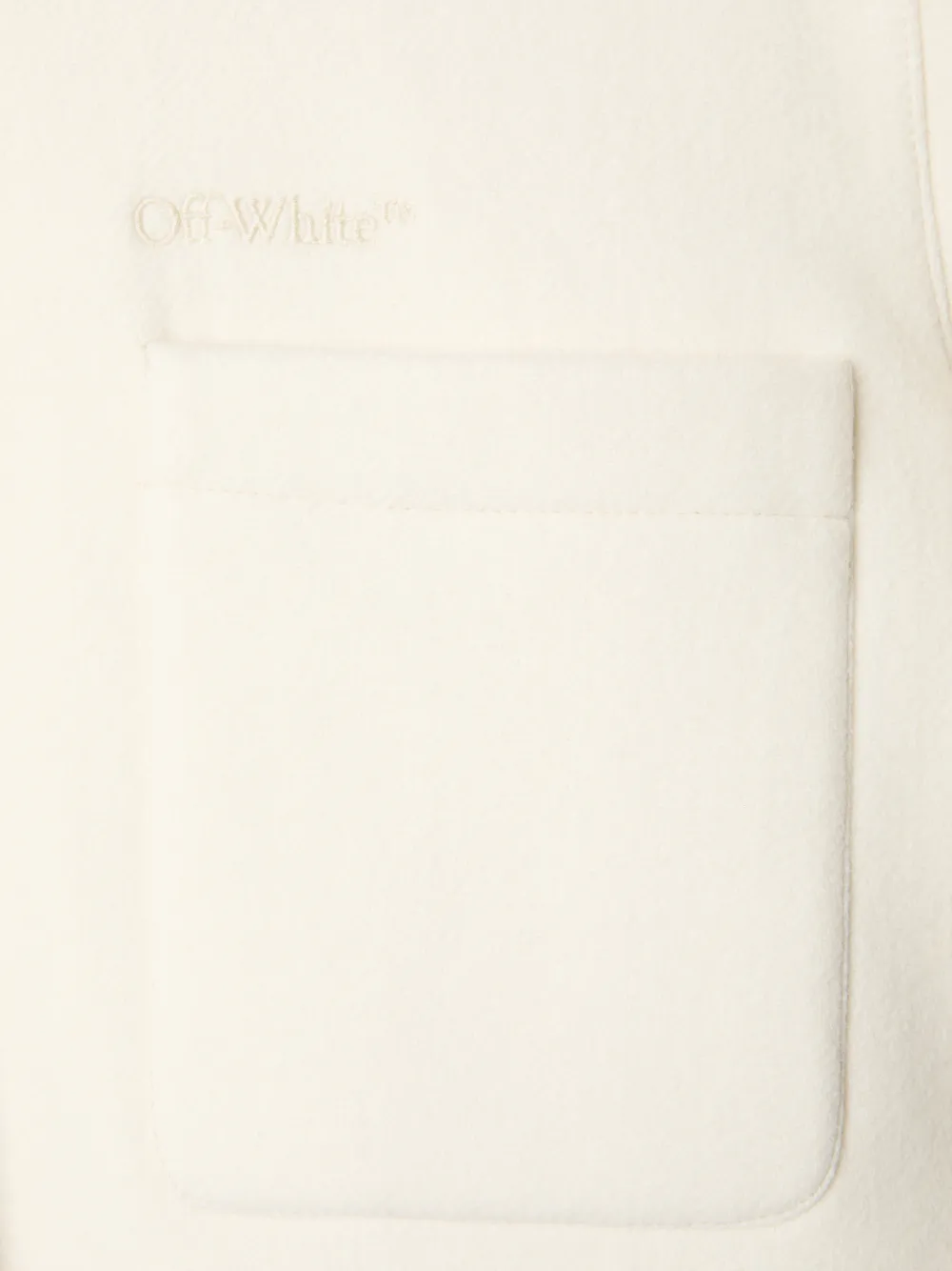 WHITE ARROW PADDED OVERSHIRT
